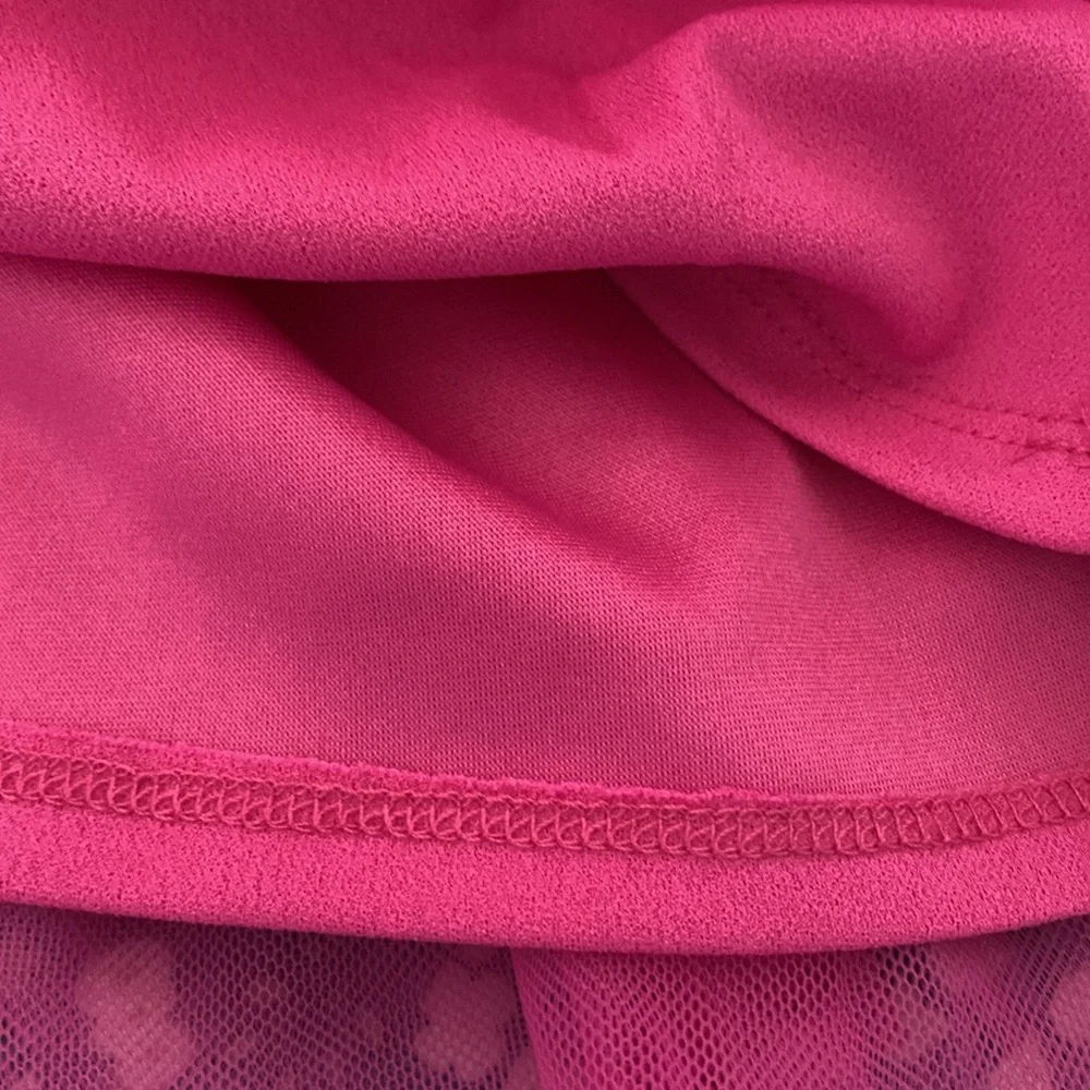 HOT PINK TULLE TANK TOP - Picture 3 of 6